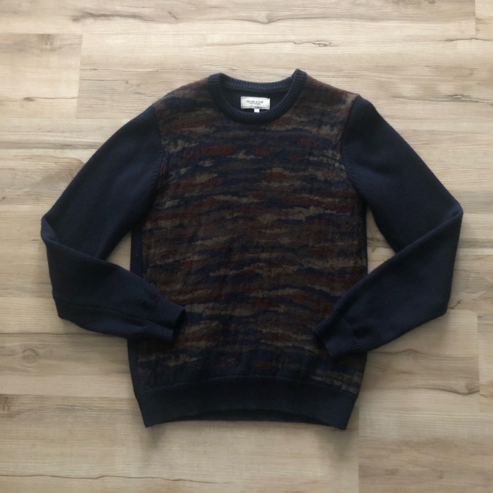 MASSIVE $10 SALE Frank & Oak 100% Wool Multitone Crewneck Sweater